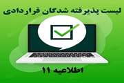 اطلاعیه 11- اعلام فهرست پذیرفته‌شدگان جذب نیروی قراردادی دانشگاه در سال ۱۴۰۵