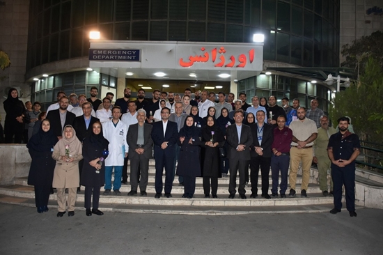 تقدیر و خداقوت رئیس و معاون توسعه دانشگاه علوم پزشکی تهران به پرستاران 