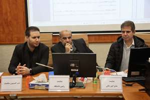 برگزاری جلسه کمیسیون مناقصه عمومی  یک و دومرحله ای با حضور اعضای کمیسیون و نمایندگان واحدهای نظارتی